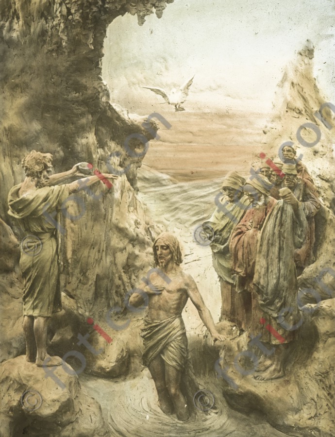 Die Taufe Jesu | The Baptism of Jesus - Foto simon-134-017.jpg | foticon.de - Bilddatenbank für Motive aus Geschichte und Kultur